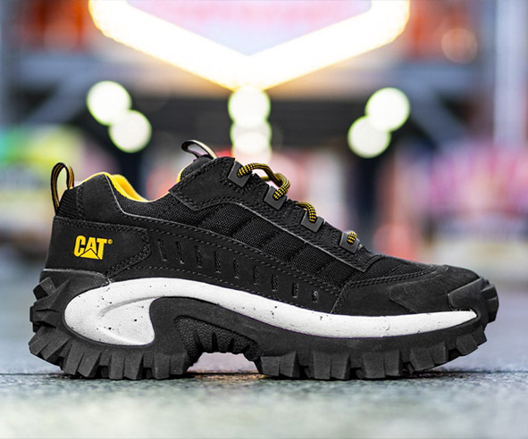 Bota Caterpillar Intruder MID Cinza / Amarelo