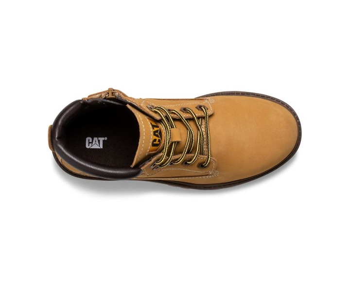 Bota Masculina Caterpillar em Couro Marrom